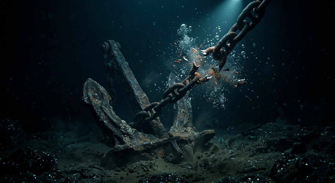 深海的锚被崩断的瞬间